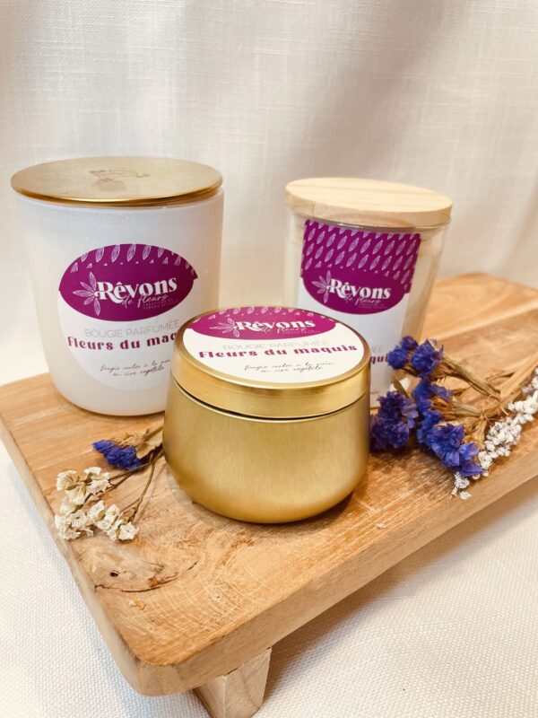 Bougie fleurie Fleur de maquis – Image 2